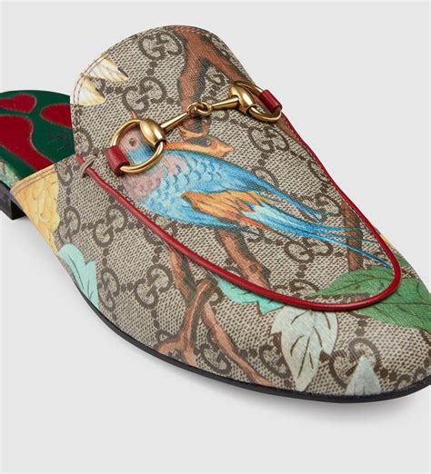 gucci tian princetown slipper|Gucci princetown leather slipper women.